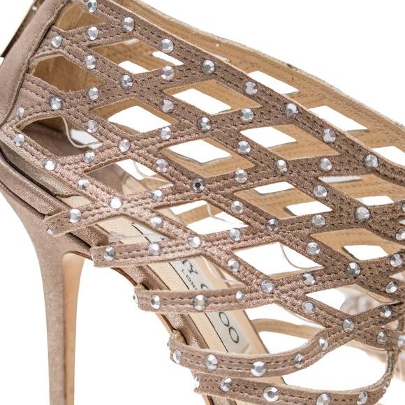 ✨ Jimmy Choo Embellished Cage Sandals – Size 41 – Made in Italy – Vintage Glamou - Picture 12 of 12